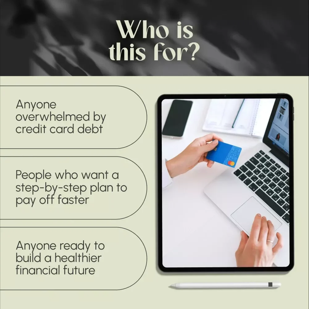 Crush Your Credit Card Debt: The Guide to Getting Out Fast | Digital Guide for How to Get Out of CC Debt Fast, Personal Finance eBook, Debt Payoff Checklist