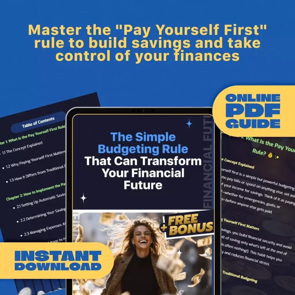 The Simple Budgeting Rule That Can Transform Your Financial Future | Pay Yourself First Budgeting Rule Guide | Digital Download PDF
