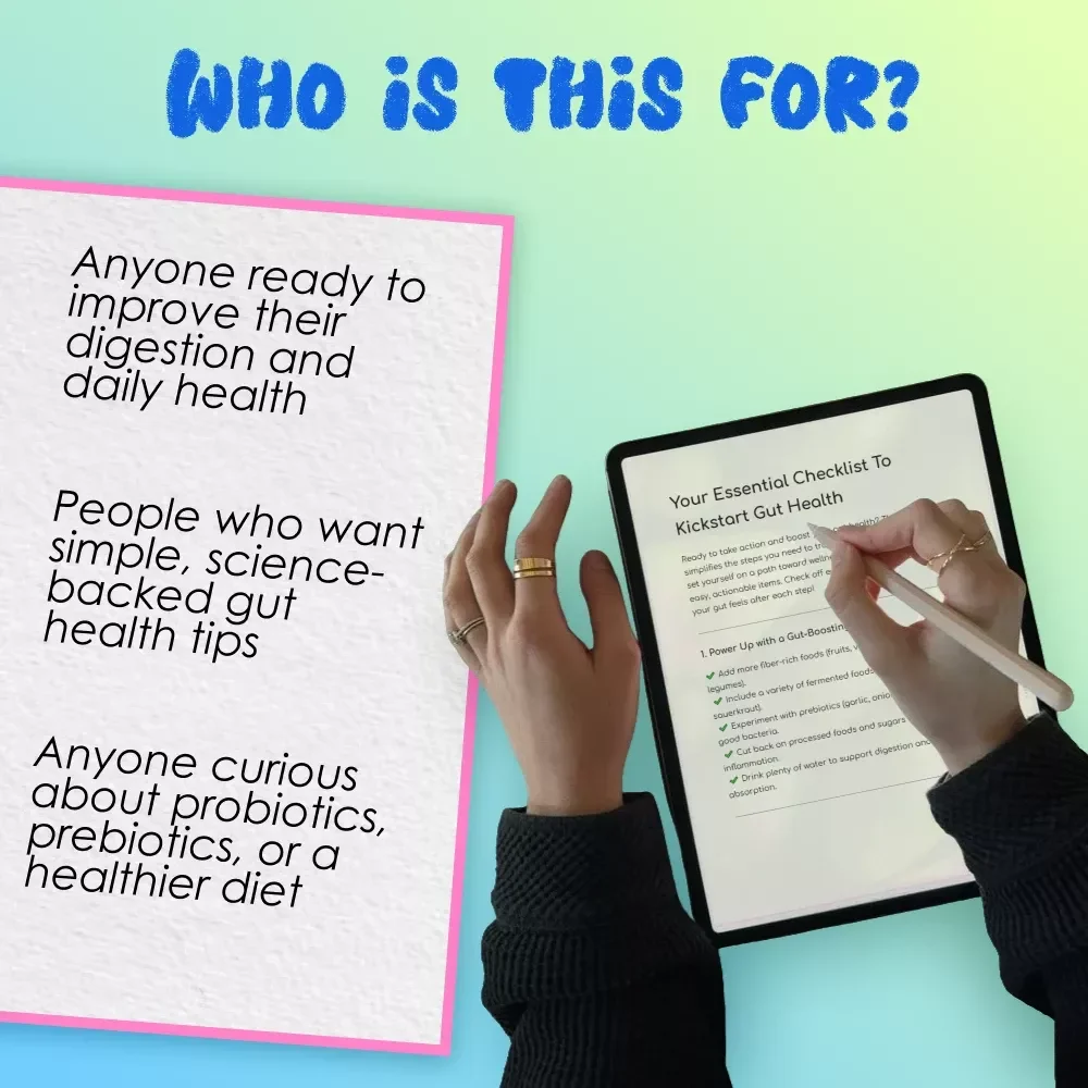 Your Essential Checklist To Kickstart Gut Health | Digital Download | Gut Health Guide | How to Improve Gut Microbiota | Wellness eBook
