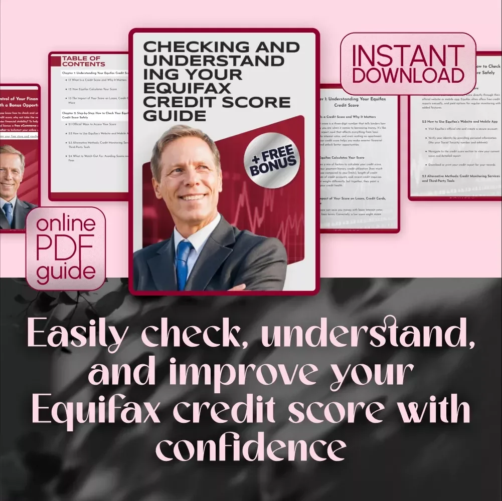 Checking and Understanding Your Equifax Credit Score Guide | Digital Download | How to Check Equifax Credit Score eBook