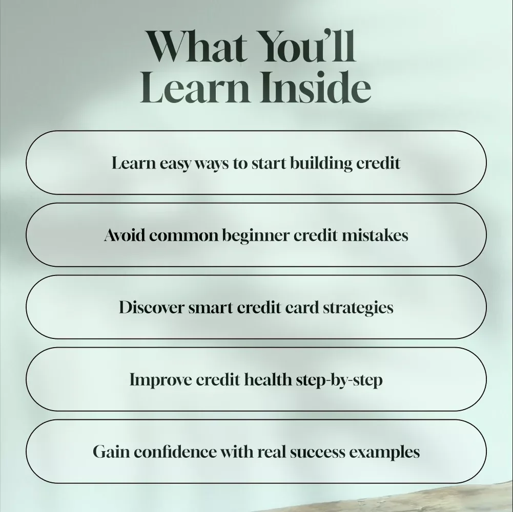 Your Step-by-Step Guide to Building Credit When You Have None – eBook for Beginners | How to Build Credit with No Credit