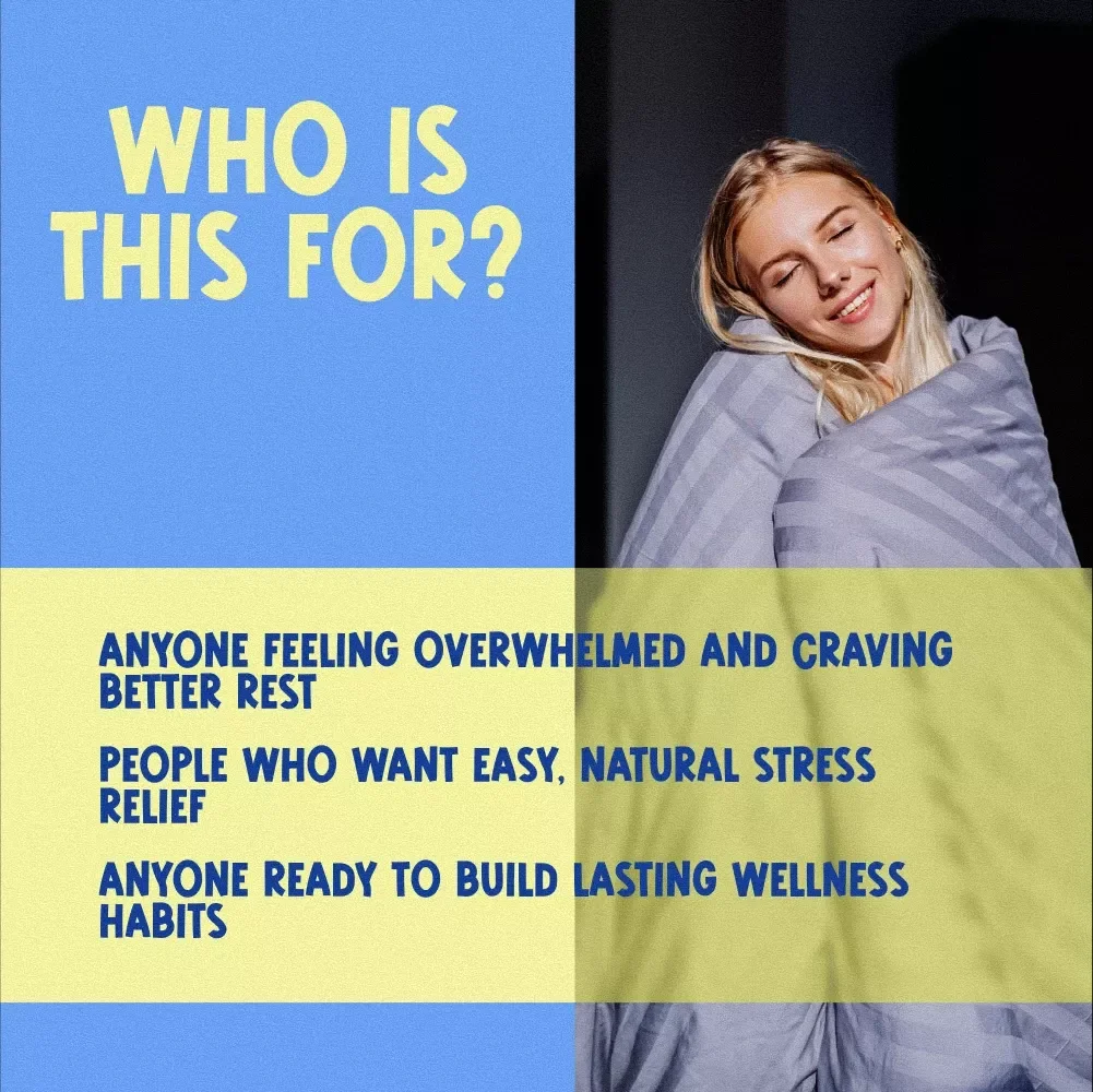 The Sleep & Stress Reduction Wellness Checklist | Digital Wellness Guide for Better Sleep & Less Stress | Self-Care Checklist Printable for Anxiety Relief