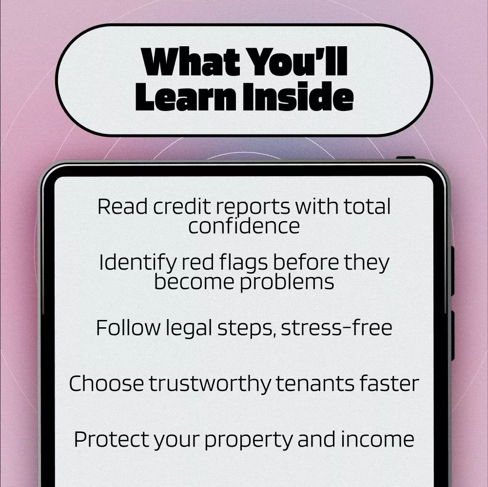 How to Do a Credit Check on a Tenant and Spot Red Flags Early | Landlord eBook Guide for Screening Tenants