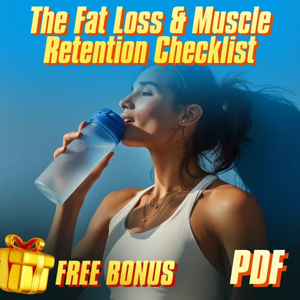 The Fat Loss & Muscle Retention Checklist – How to Lose Weight but Keep Muscle | Printable Fitness Checklist for Fat Loss & Strength