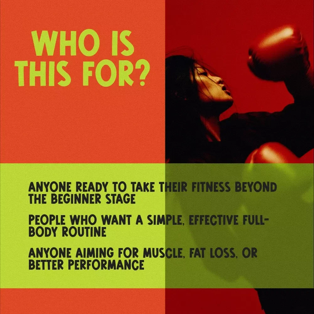 The Intermediate Full Body Workout Checklist | Digital Fitness Guide | Full Body Workout Plan for Intermediate Level | Printable PDF Checklist