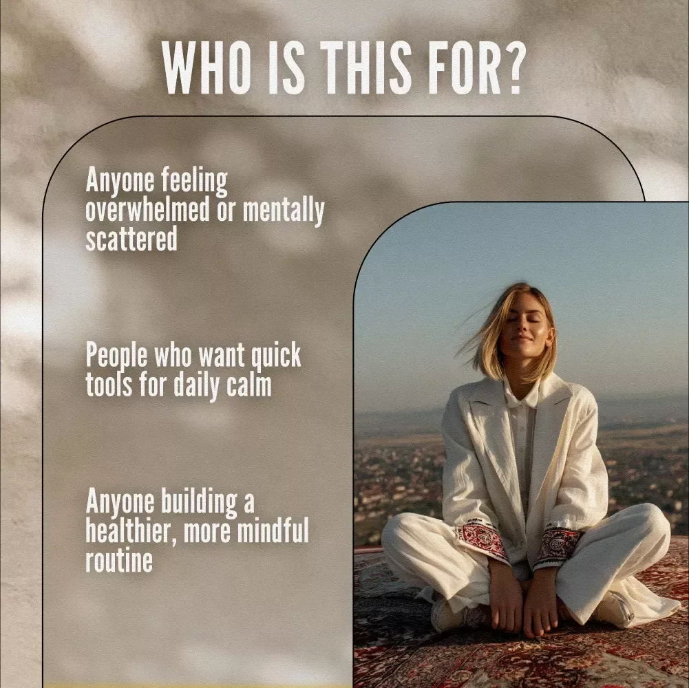 The One-Minute Calm Checklist: Fast Tracks to a Peaceful Mind (and a Brighter Future!) | Instant Anxiety Relief | How to Calm Your Mind Instantly | Digital Mental Health Guide