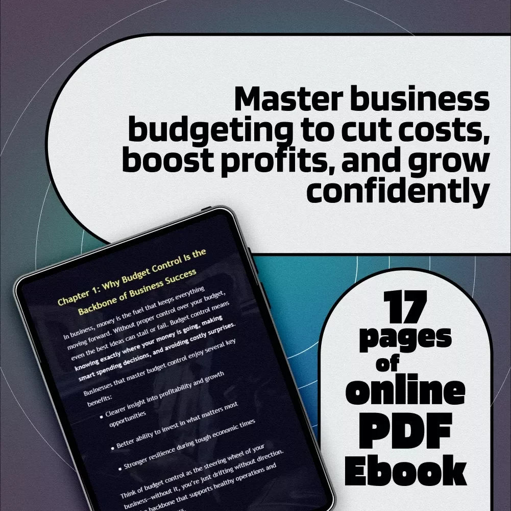 The Master Business Budget Guide to Control Costs & Maximize Profit | Budget Planning eBook | How to Control Budget in Business | Digital Download
