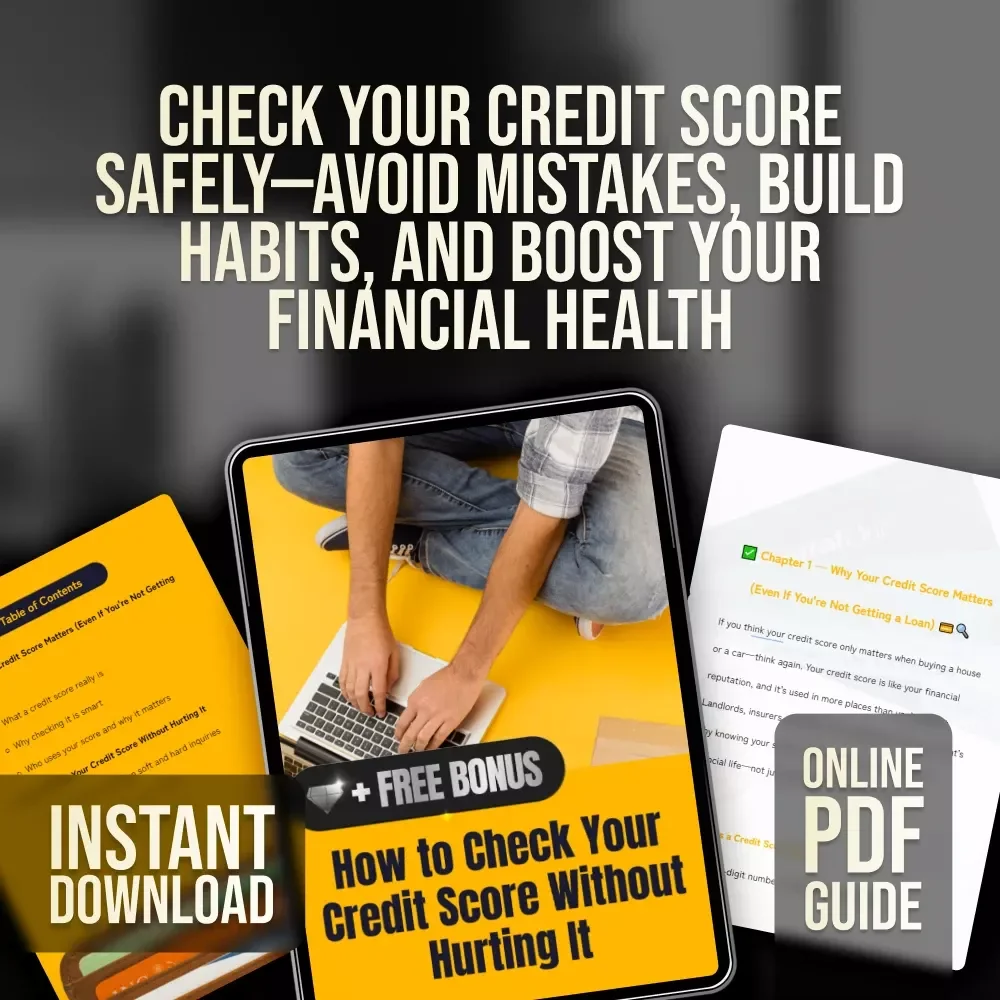 How to Check Your Credit Score Without Hurting It - Digital Guide for Smart Credit Monitoring | Learn How to Check Credit Score Without Affecting It