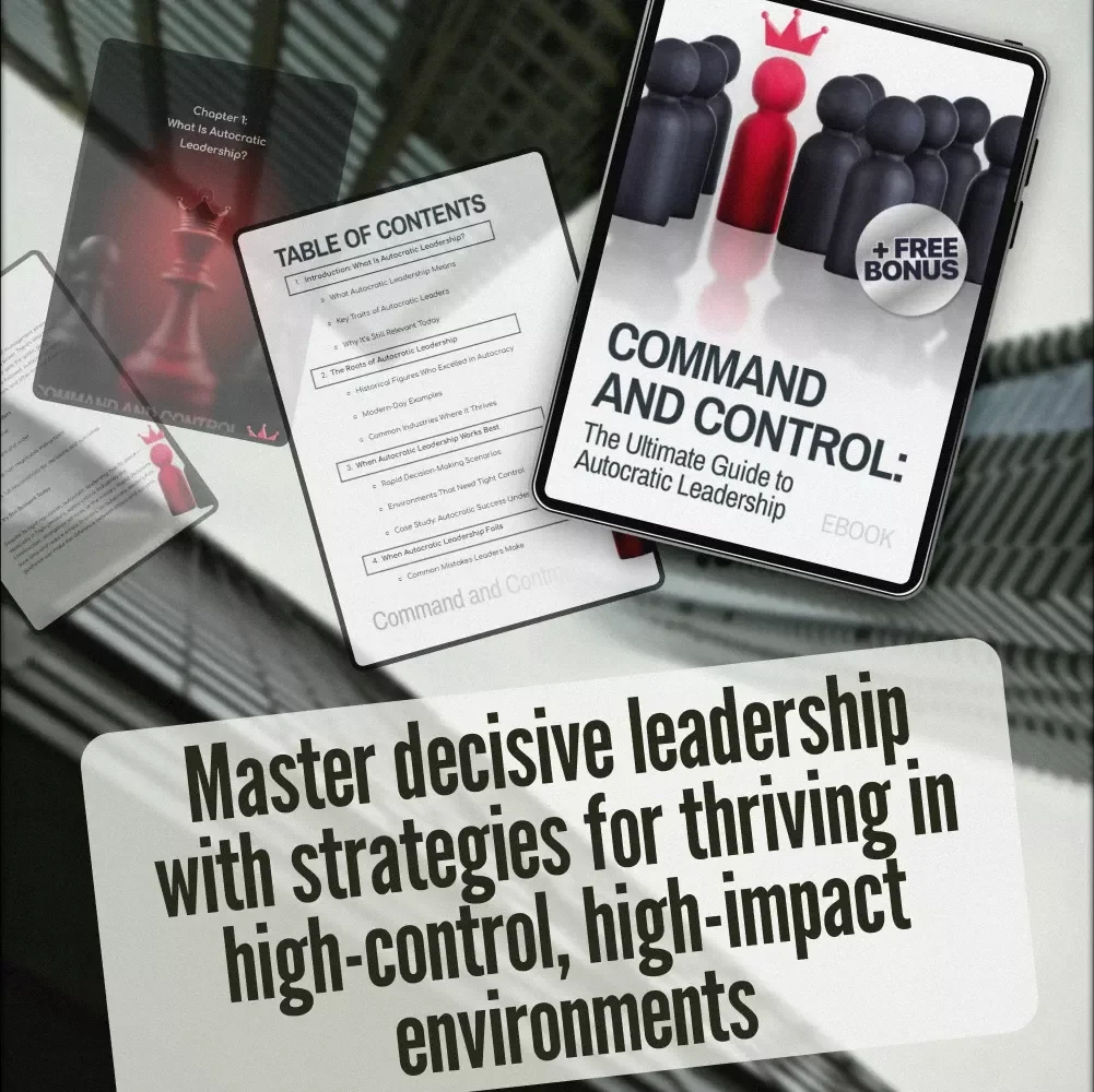 Command and Control: The Ultimate Guide to Autocratic Leadership | Autocratic Leadership Style eBook for Executives, Managers, and Team Leaders | Instant Digital Download