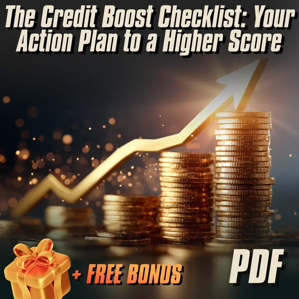 The Credit Boost Checklist: Your Action Plan to a Higher Score | How to Improve Credit Score Fast | Digital Download Checklist