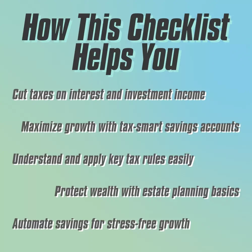 Your Step-by-Step Checklist to Building Wealth Without the Tax Burden | Tax-Smart Savings Guide | How Do You Pay Tax on Savings Explained