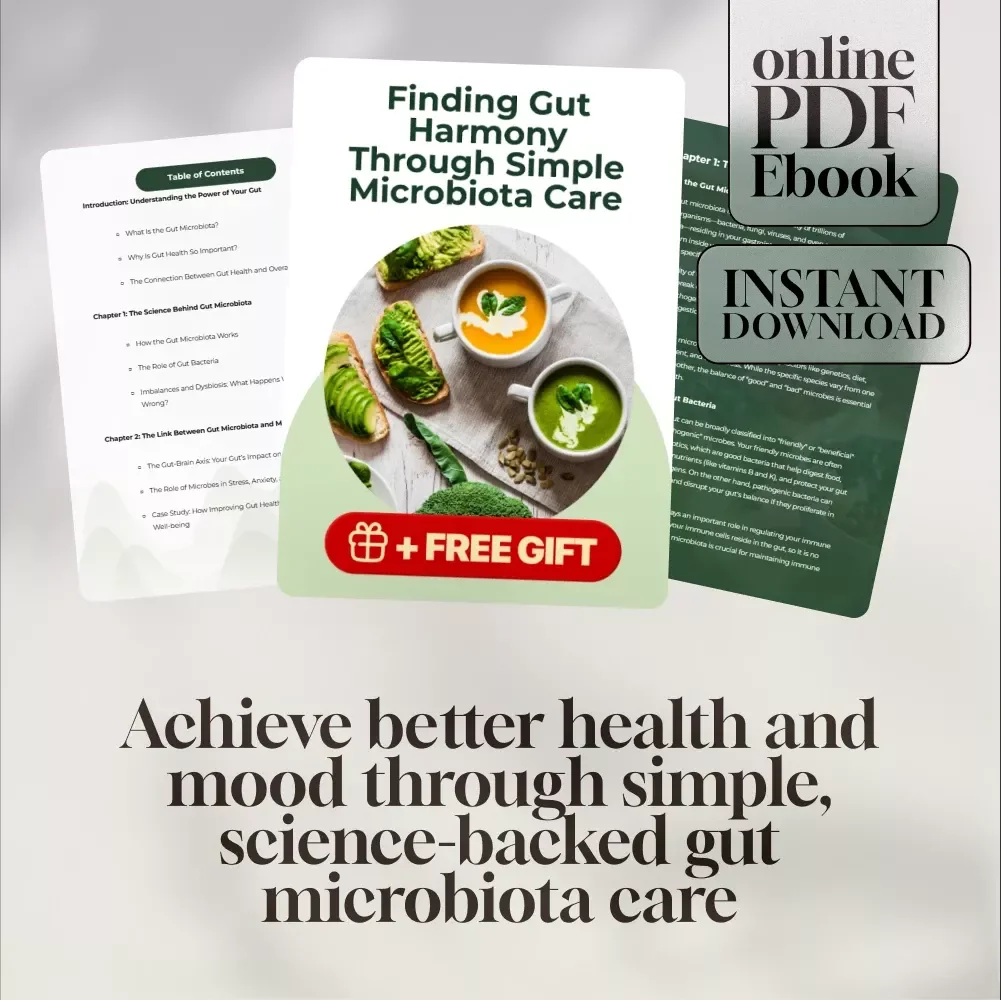 Finding Gut Harmony Through Simple Microbiota Care | Gut Health eBook for Beginners | How to Improve Gut Microbiota Guide