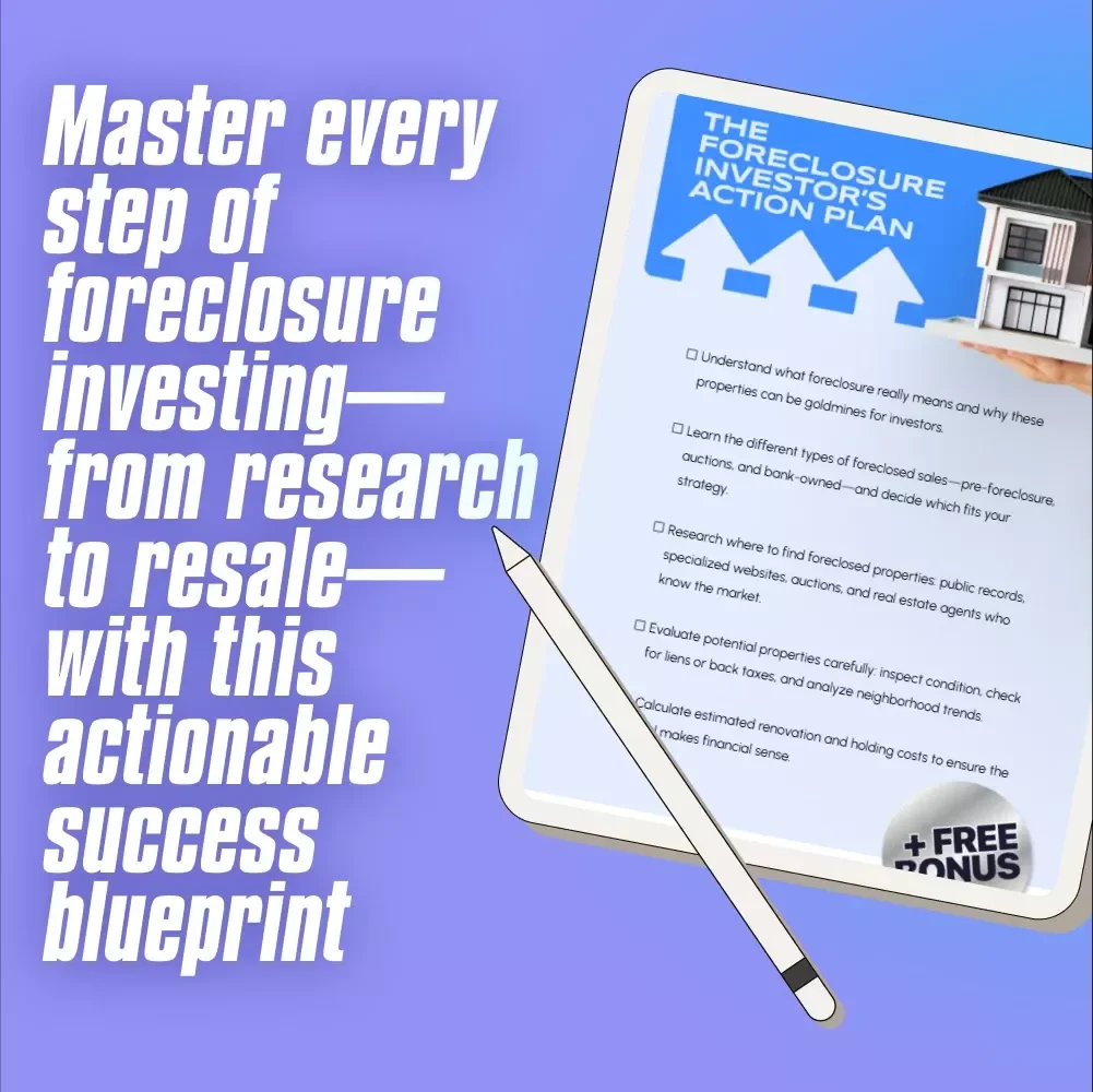 The Foreclosure Investor’s Action Plan Checklist | How to Invest in Foreclosed Properties eBook PDF