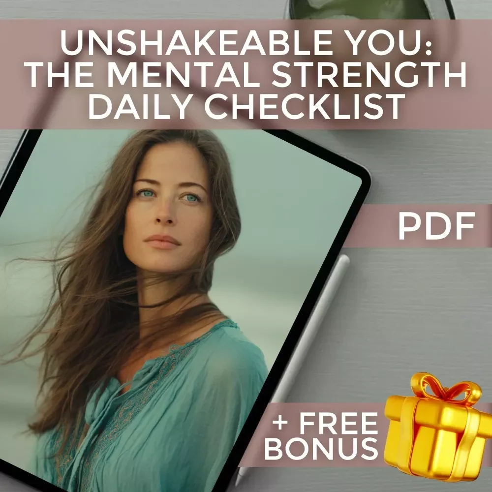 Unshakeable You: The Mental Strength Daily Checklist | Digital Download for How to Develop Mental Strength | Printable Checklist for Mental Toughness & Emotional Resilience