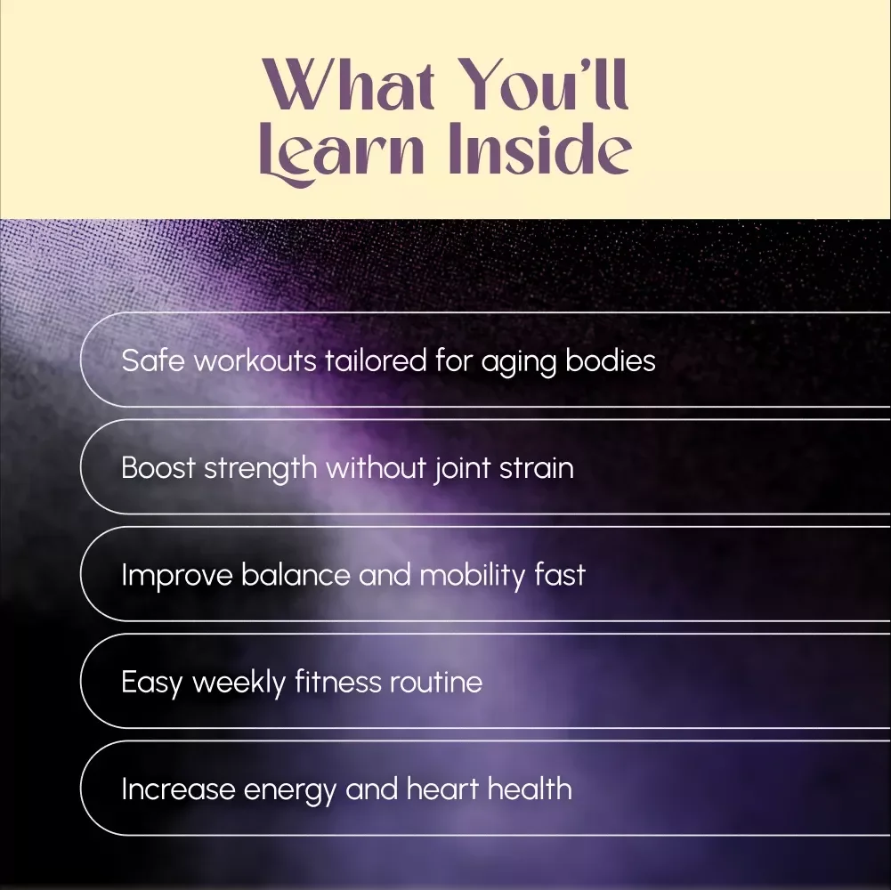 The Ultimate Workout Routine for Men Over 50 | Fitness Guide for Strength, Cardio & Flexibility After 50 | Digital Download