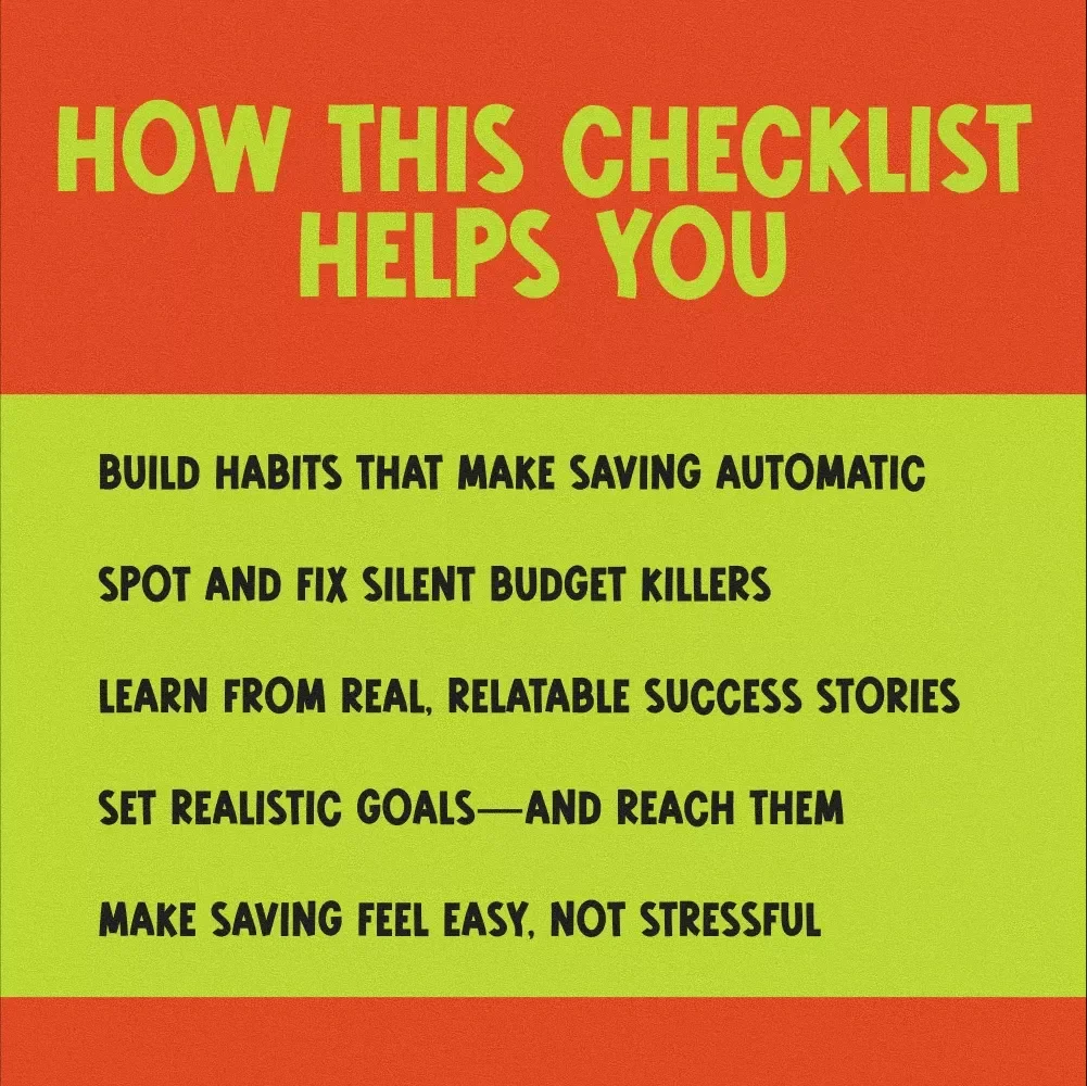 The Ultimate Checklist for Mastering the Best Way to Save Money – Printable Budget Planner | Financial Goal Setting | Digital Download