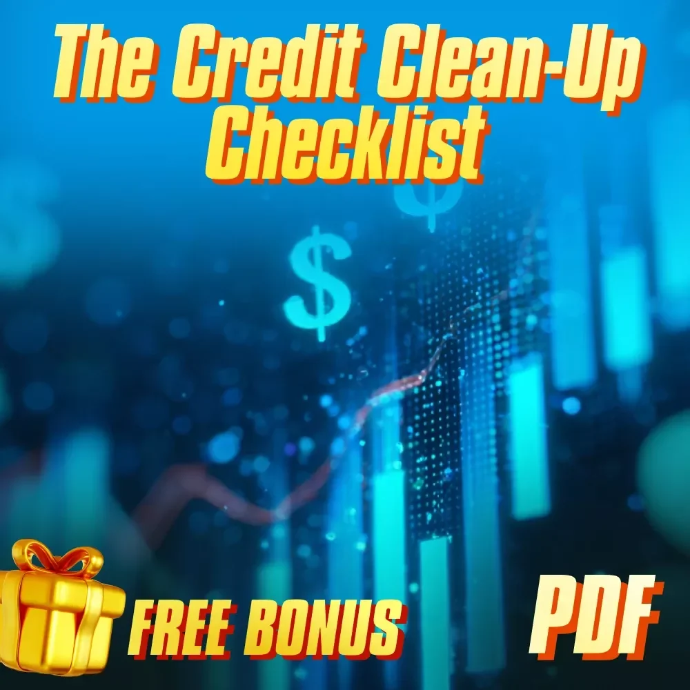 The Credit Clean-Up Checklist | Debt Payoff Planner | How to Pay Off Debt on Credit Report | Credit Report Repair Digital Download