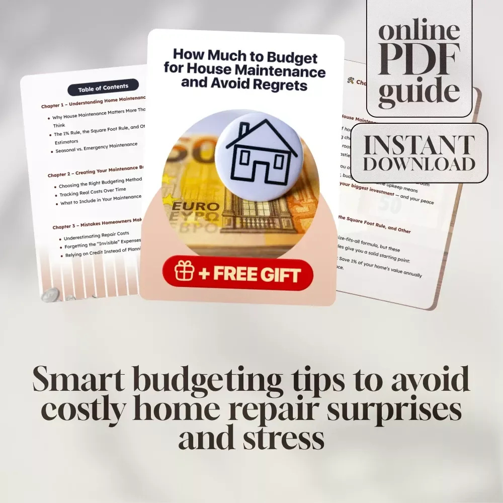 How Much to Budget for House Maintenance and Avoid Regrets | Home Maintenance Budget Guide | Digital Download