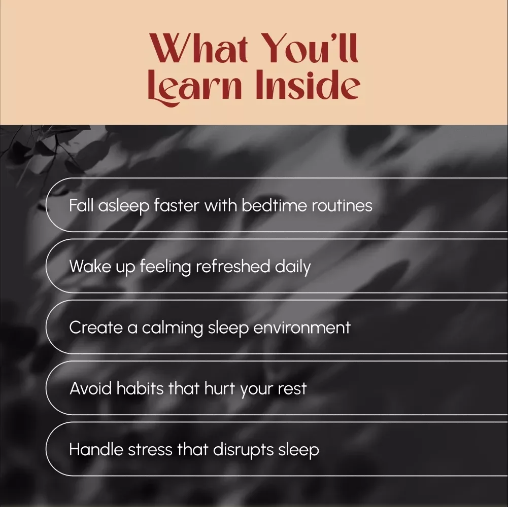 Your Simple Guide to Better Rest and Brighter Days | Improve Sleep Quality eBook | Digital Download Sleep Guide for Wellness