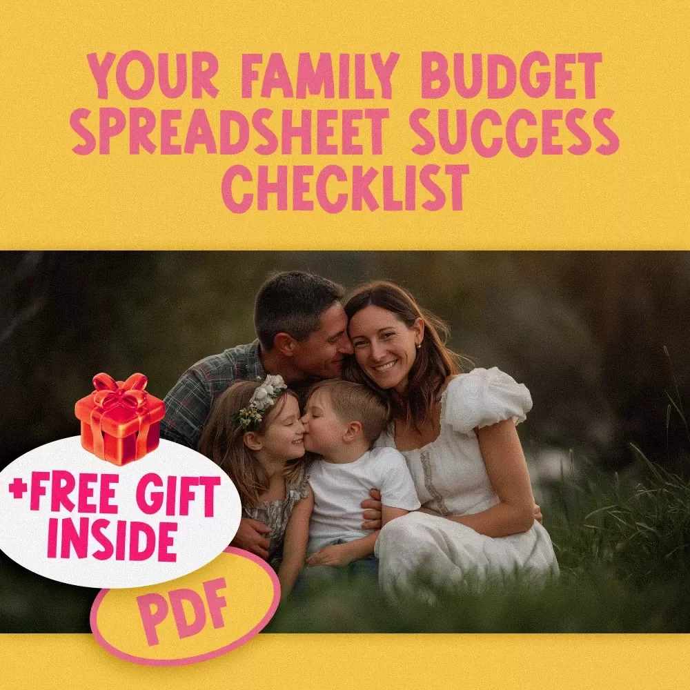 Your Family Budget Spreadsheet Success Checklist | How to Create a Family Budget Spreadsheet | Budgeting Checklist Digital Download