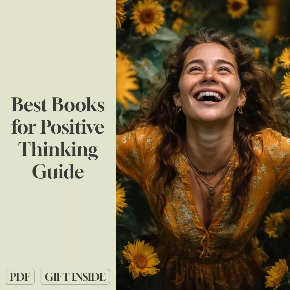 Uplift & Shine: Best Books for Positive Thinking Guide | Digital Download | Mindset eBook, Positivity Checklist, Self-Help Book List