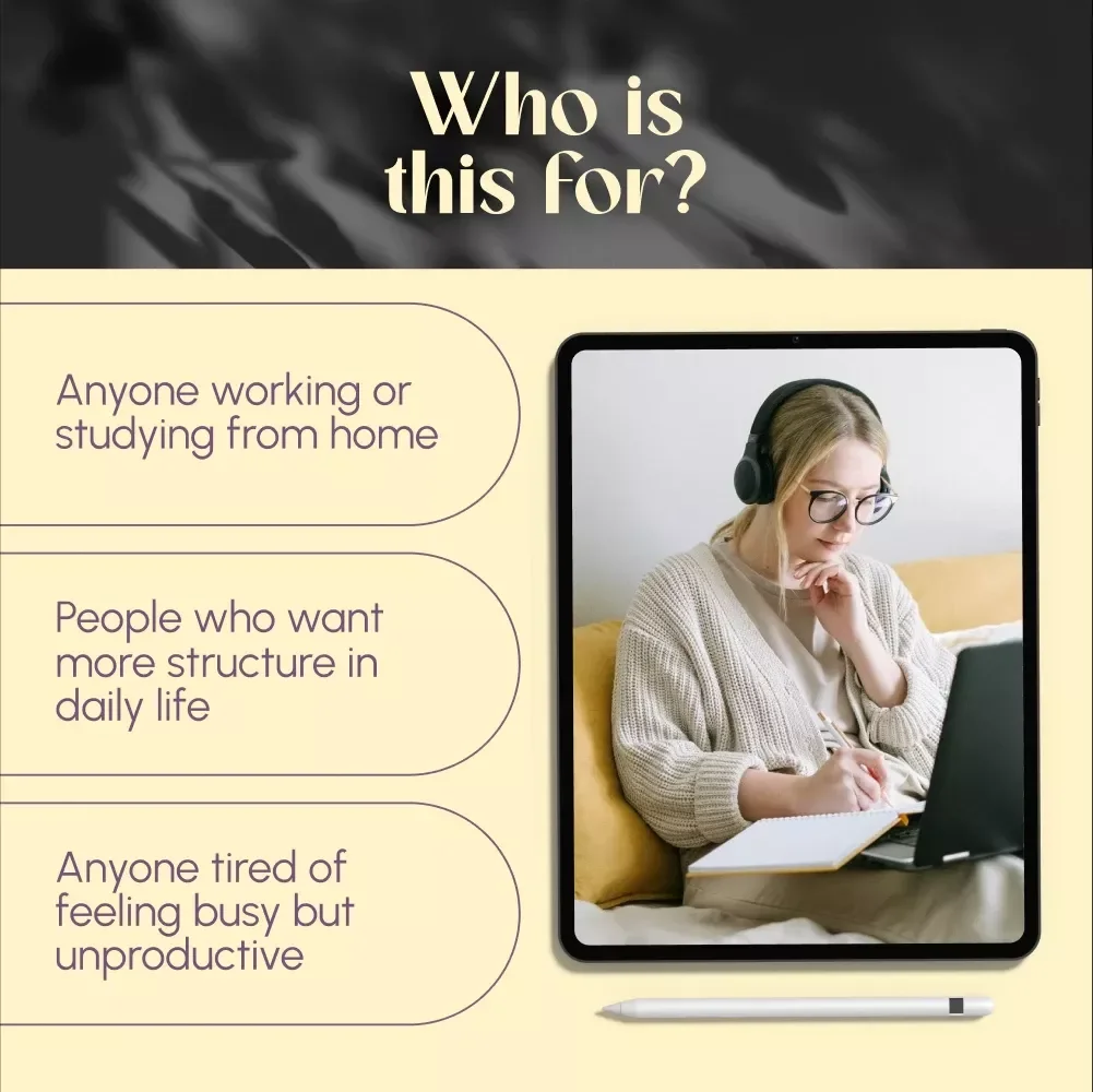 Homegrown Focus: A Practical Guide to Productivity Where You Live — Digital Guide for How to Become Productive at Home, eBook for Creating Routines & Focused Habits