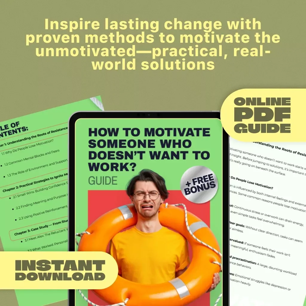 How to Motivate Someone Who Doesn’t Want to Work? | Digital Motivation Guide for Tough Situations | How to Motivate Someone Who Doesn’t Want to Work eBook Download