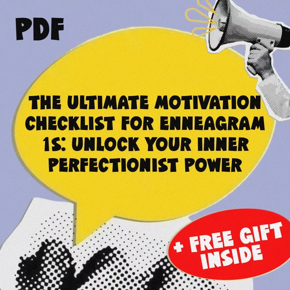 The Ultimate Motivation Checklist for Enneagram 1s: Unlock Your Inner Perfectionist Power | How to Motivate Enneagram 1 | Digital Self-Improvement Guide