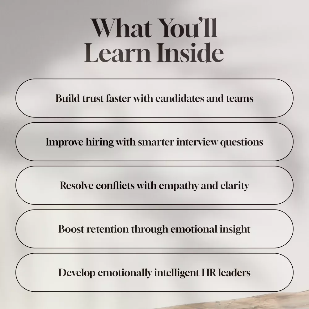 Leading with Heart: The Power of Emotional Intelligence in HR | Emotional Intelligence in Human Resource Management eBook for HR Professionals