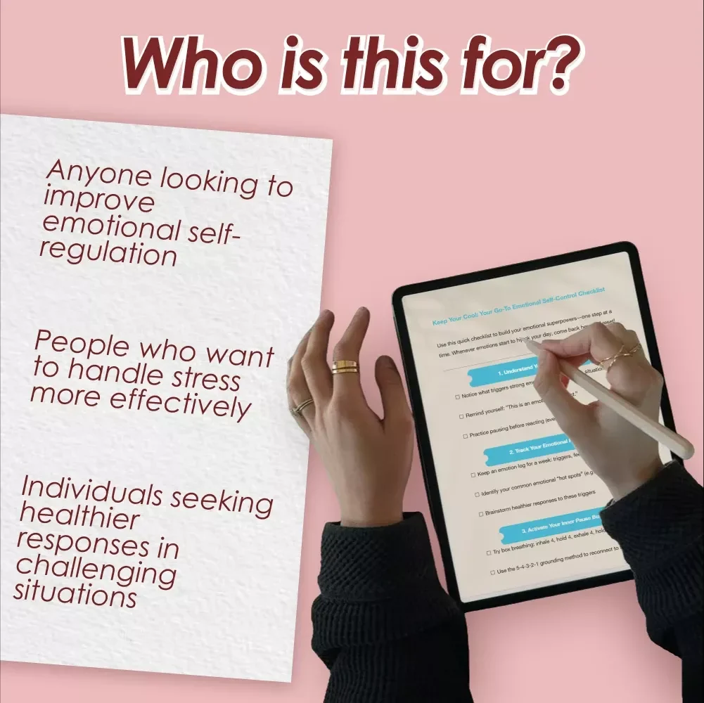 Keep Your Cool: Your Go-To Emotional Self-Control Checklist – How to Improve Emotional Self Control