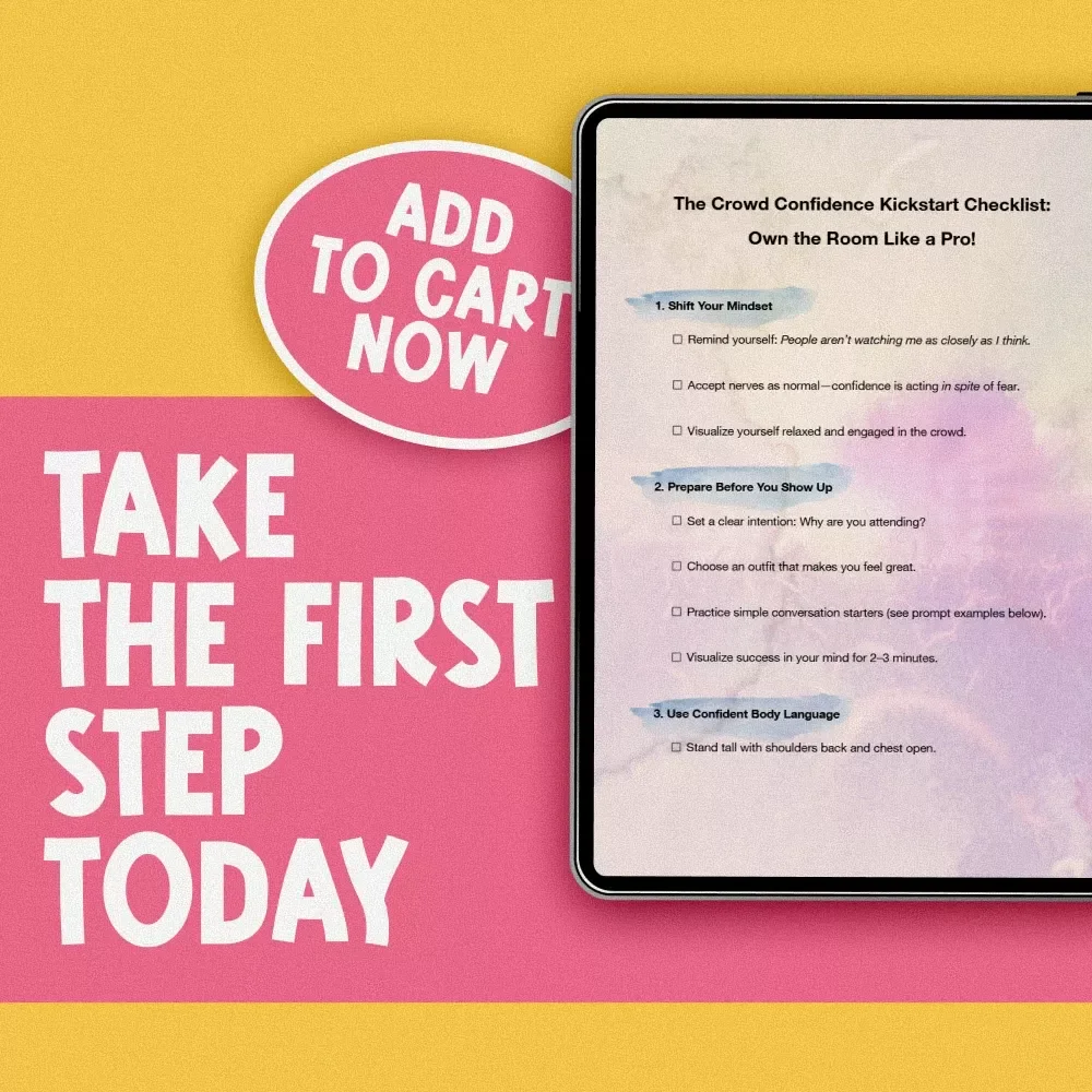 The Crowd Confidence Kickstart Checklist: Own the Room Like a Pro! – How to Be Confident in Crowd, Digital Download for Instant Boost
