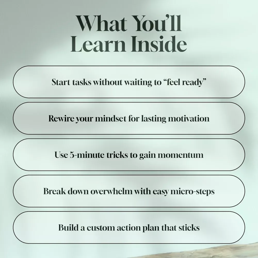 Get It Done: The Simple Guide to Self-Motivation That Actually Works | How to Motivate Yourself to Complete a Task | Digital Download Guide for Overcoming Procrastination