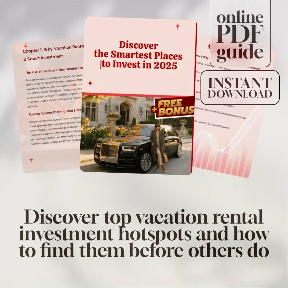 Discover the Smartest Places to Invest in 2025 | Vacation Rental Investment Hotspots Guide | Digital Download eBook for Real Estate Investors