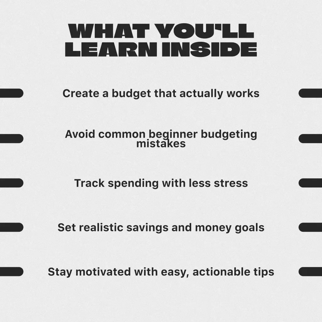 A Beginner's Guide to Taking Control of Your Money | Budgeting for Beginners eBook | Digital Download Guide for Learning How to Budget