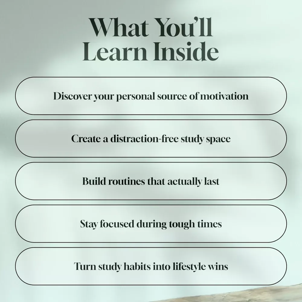 A Practical Guide to Staying Motivated and Crushing Your Study Goals | How Can I Motivate Myself to Study | Digital Motivation Guide for Students
