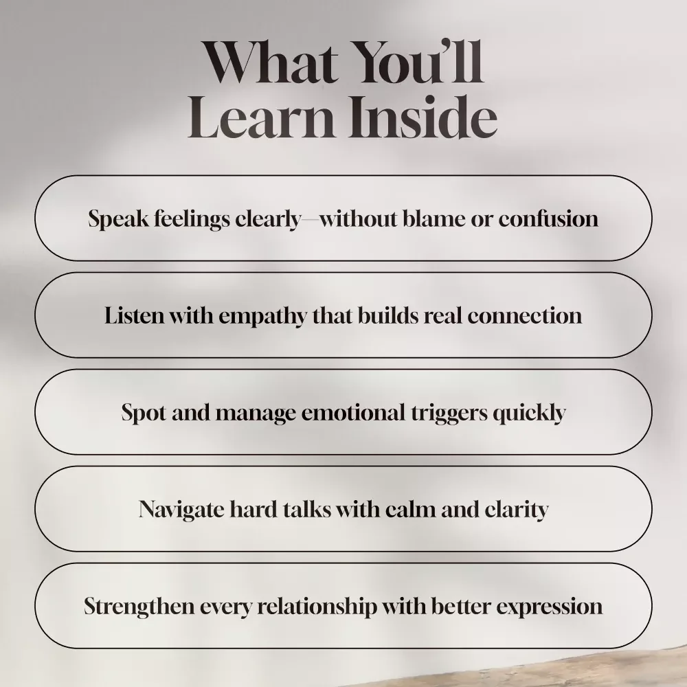 Speak from the Heart: Mastering Emotional Communication Skills | Emotional Communication Skills eBook PDF Download | Self-Awareness & Empathy Guide