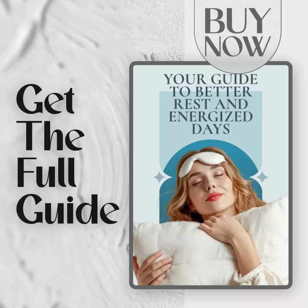 Your Guide to Better Rest and Energized Days | Digital Download for Sleep Tips, Things to Do to Improve Sleep, and Sleep Routine Ideas