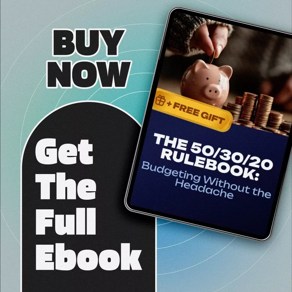 The 50/30/20 Rulebook: Budgeting Without the Headache | Budgeting eBook PDF | 20 30 50 Savings Plan Guide for Easy Money Management