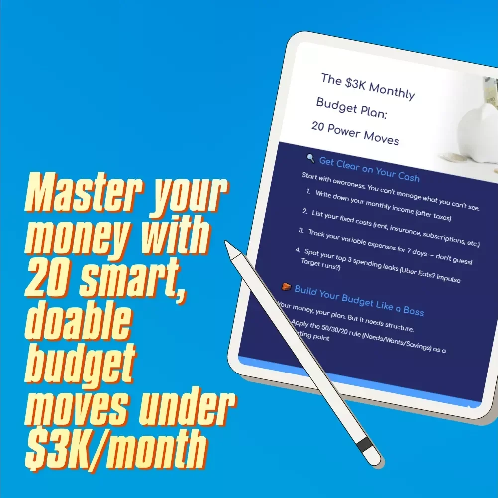 The $3K Monthly Budget Plan: 20 Power Moves | How to Budget $3000 a Month | Budget Checklist for Smart Spending