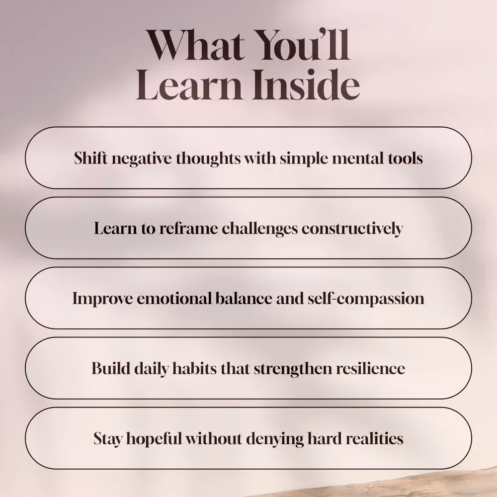 Light in the Storm: How to Stay Positive When Life Gets Tough | Digital Guide on How to Think Positive When Bad Things Happen | Printable PDF