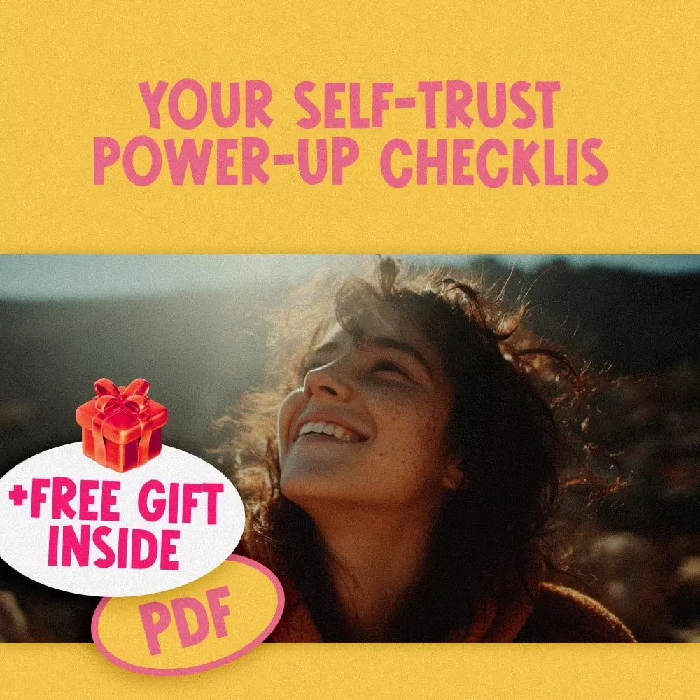 Your Self-Trust Power-Up Checklist | Building Self Trust Guide | Digital Self Growth Tool