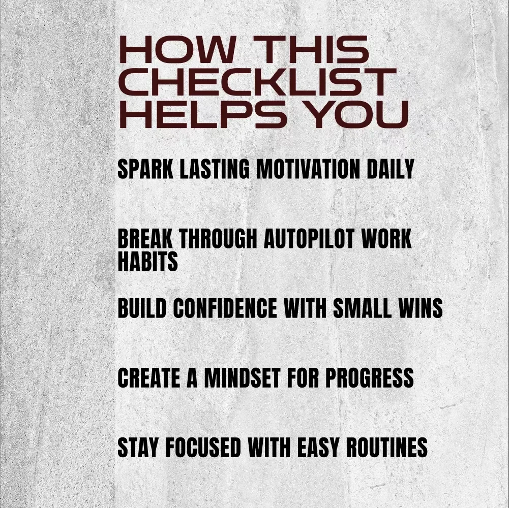 The “Level-Up Your Work” Checklist | Digital Download for Self-Improvement, Motivation, and Personal Growth