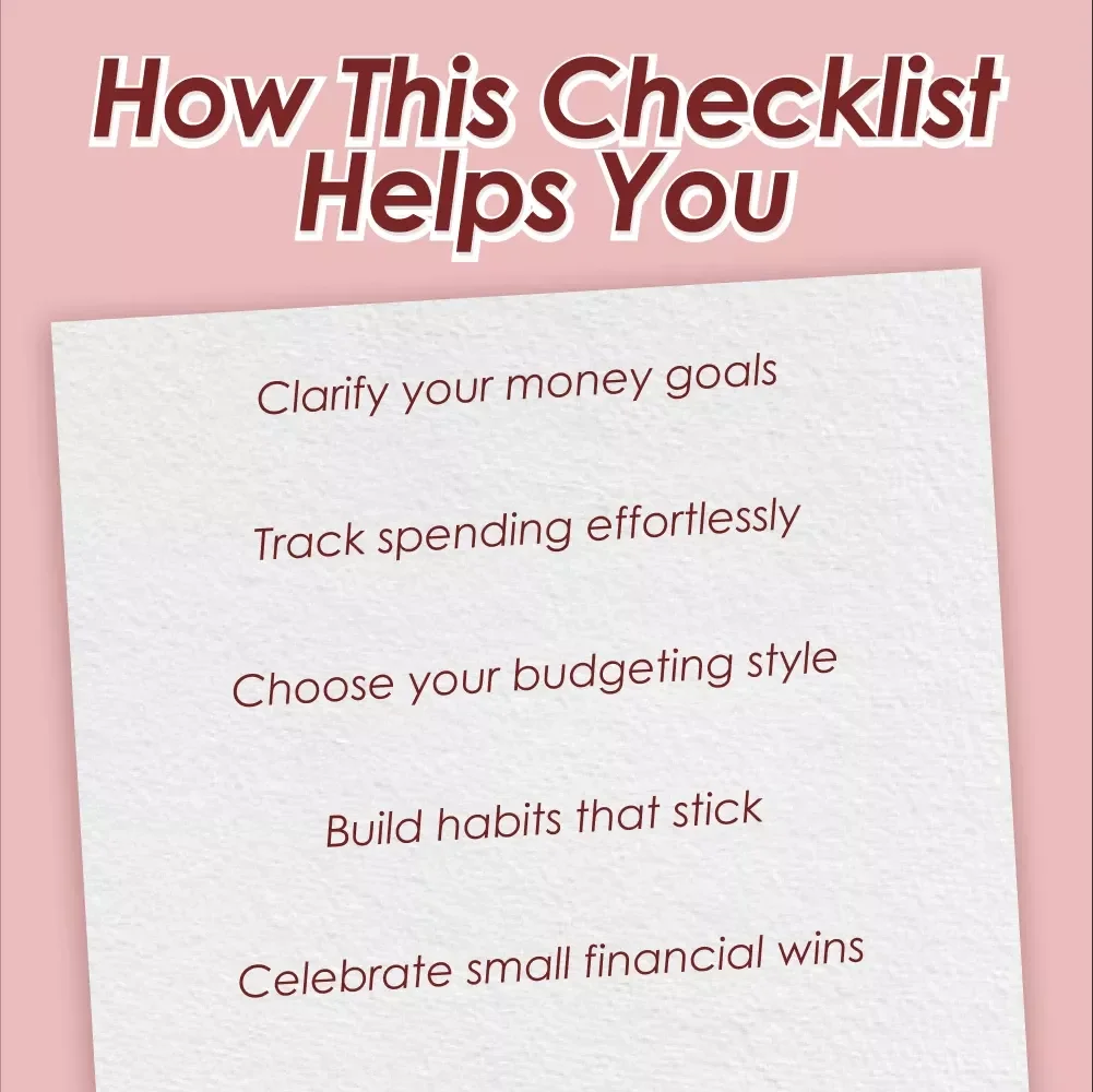 The Beginner-Friendly Budgeting Checklist | Digital Download for Learning How to Budget for Beginners