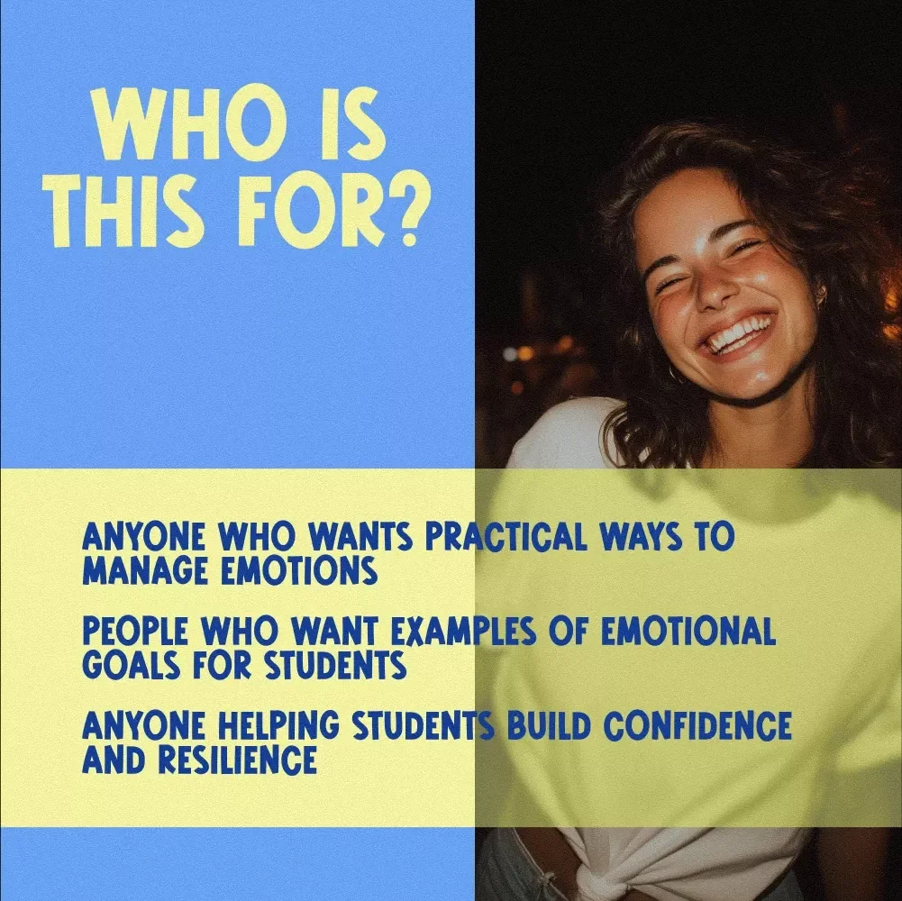 The Feel-Good Goals Checklist: Your Step-by-Step Guide to Emotional Wins! | Printable Examples of Emotional Goals for Students | Emotional Strength & Confidence Tracker