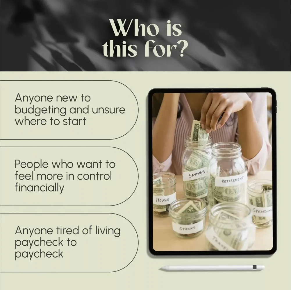The Beginner’s Guide to Taking Control of Your Money | How to Create a Budget for Beginners | Budgeting Basics Digital Download