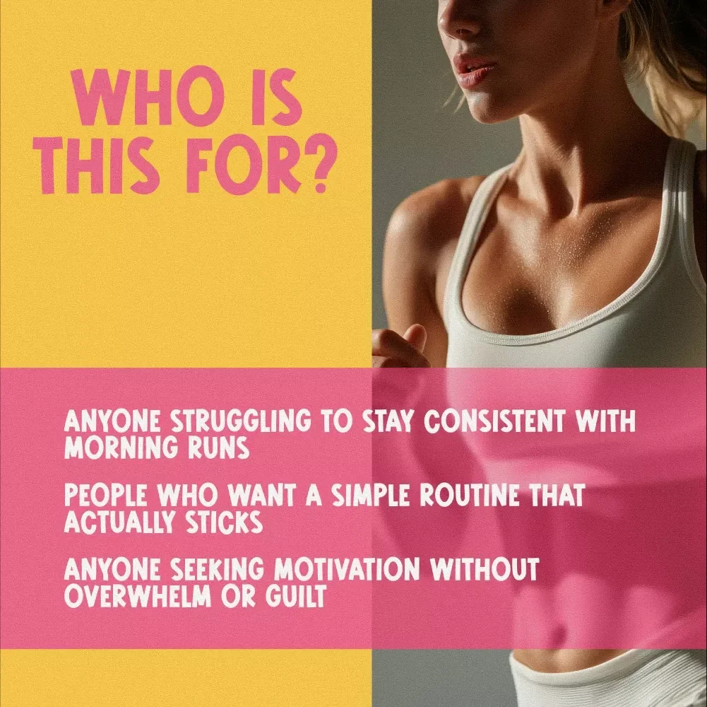 Morning Run Magic: The Motivation Checklist – How to Motivate Yourself to Run in the Morning | Printable Running Habit Builder | Digital Download
