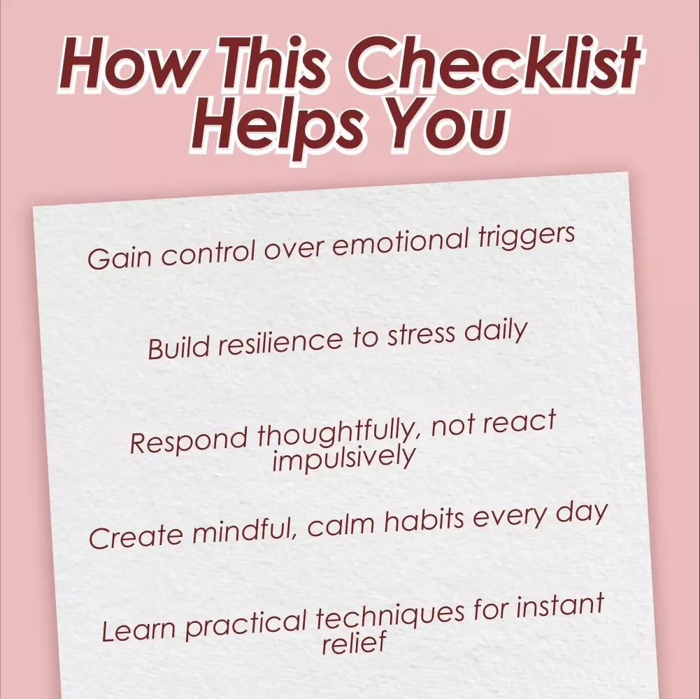Keep Your Cool: Your Go-To Emotional Self-Control Checklist – How to Improve Emotional Self Control