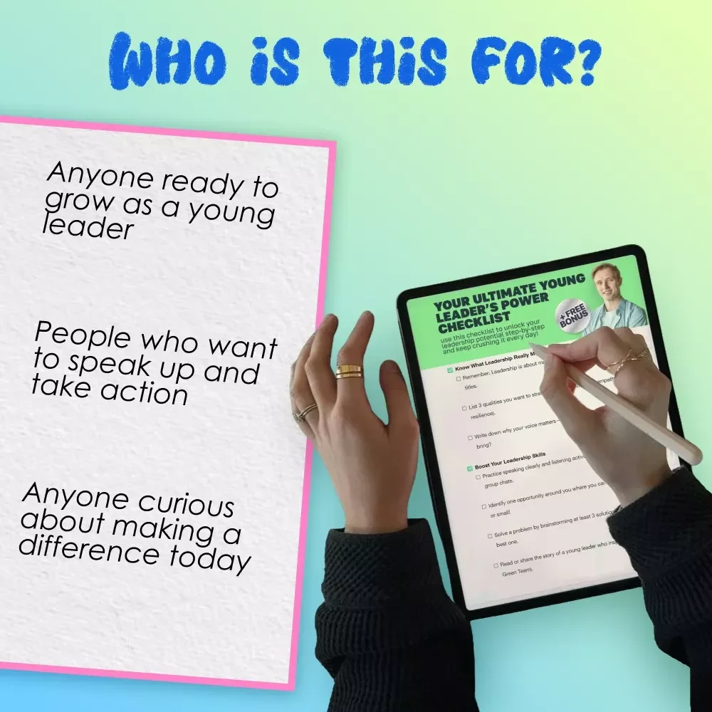 Your Ultimate Young Leader’s Power Checklist | How to Be a Young Leader Digital Download
