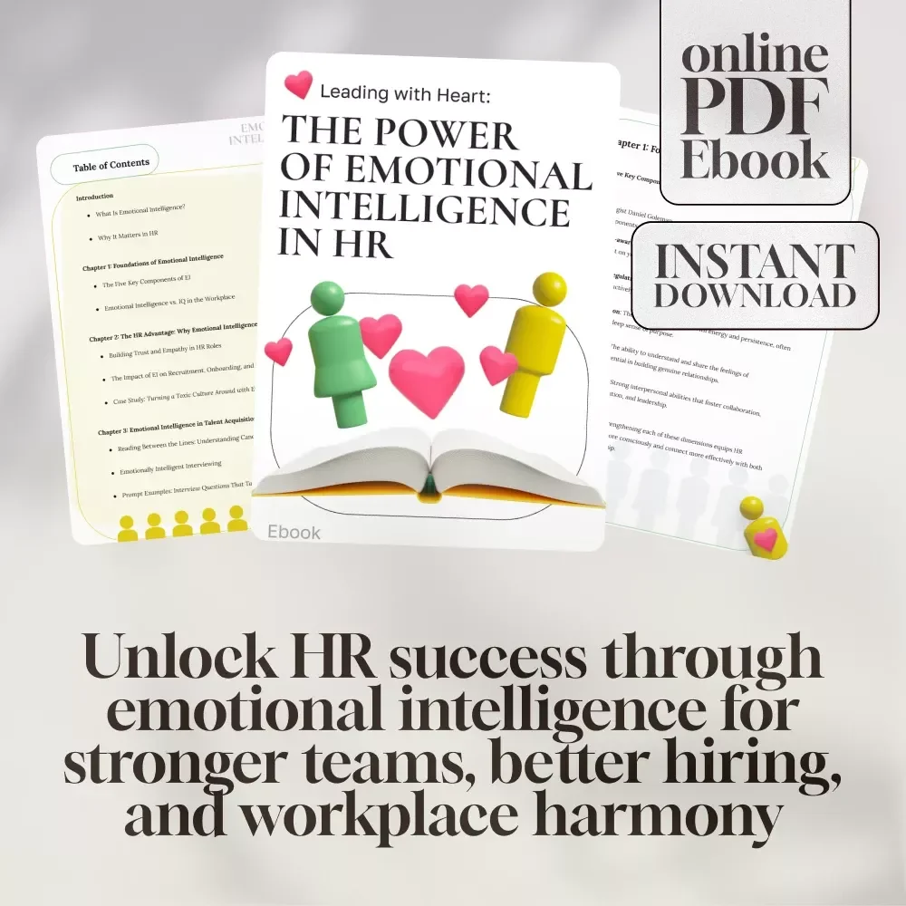 Leading with Heart: The Power of Emotional Intelligence in HR | Emotional Intelligence in Human Resource Management eBook for HR Professionals