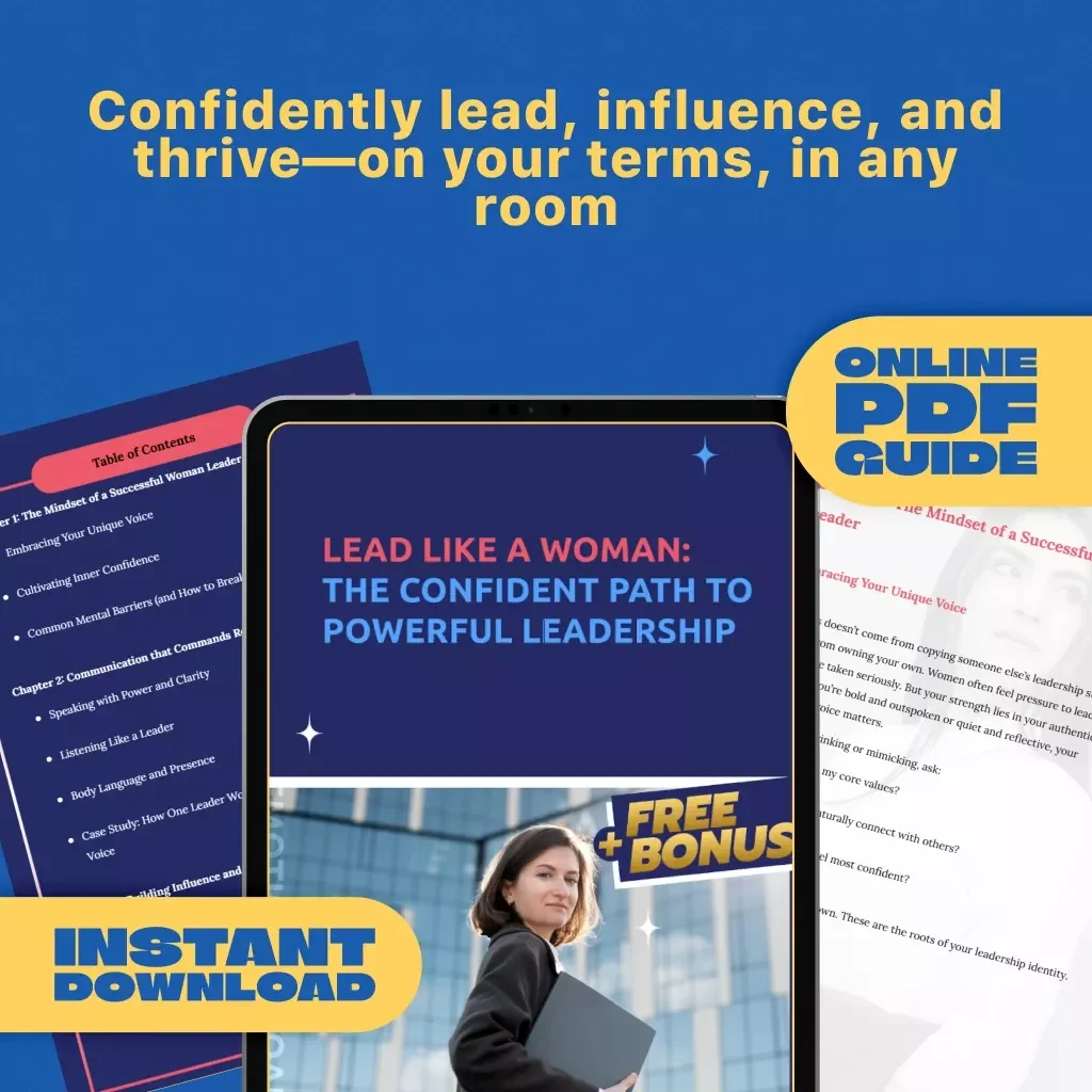 Lead Like a Woman: The Confident Path to Powerful Leadership | How to Be a Successful Woman Leader Guide, Digital Download for Female Leaders